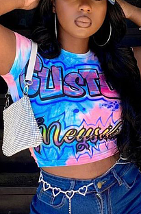 Casual Stylish Letter Print Short Sleeves T-Shirt   AMX6029