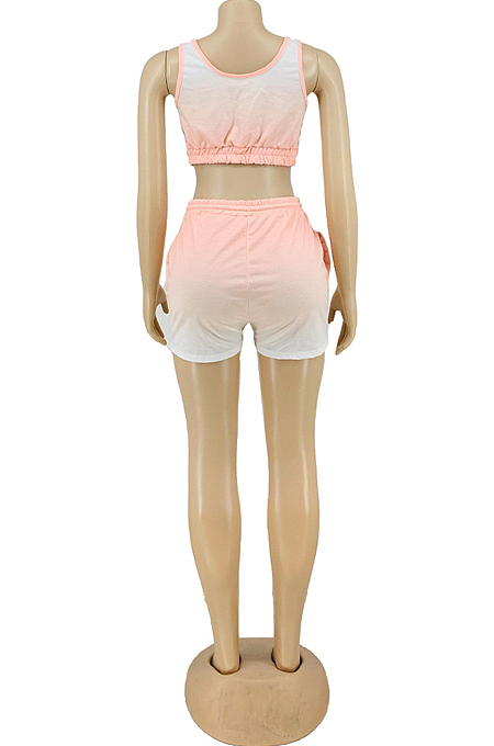Gradient Yoge Fitness Casual Two-Piece LY036
