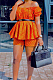 Fashion Print Strapless+Shorts Two-Piece LS6446 