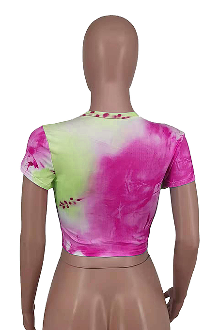 Casual Stylish Letter Print Short Sleeves T-Shirt   AMX6029