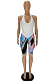Sexu Halter Neck Backless Bind Two-Piece MN8362