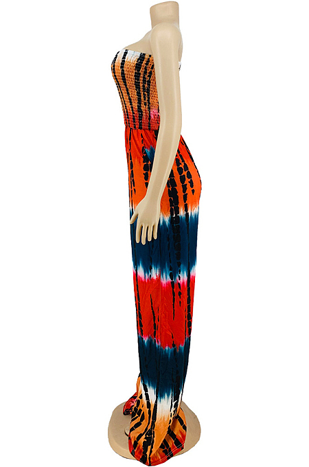 Elastic Boob Tobe Top Casual Printing Jumpsuits LY037 