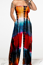 Elastic Boob Tobe Top Casual Printing Jumpsuits LY037 