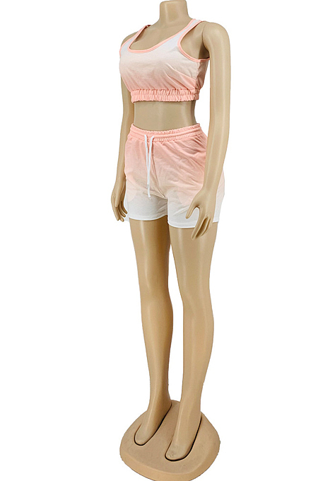 Gradient Yoge Fitness Casual Two-Piece LY036