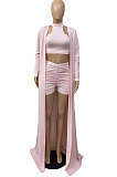 Casual Sexy Ruffle Pure Color Three Pieces ABL6678