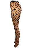 Sexy Women Personality Cultivate One's Morality Cartoon Printing Casual Long Pants LS6437
