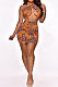 Euramerican Women Fashion Casual Chest Wrap Mini Dress ATE65001