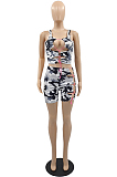 Fashion Casual Camouflage Bind Two-Piece YMM9070