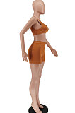 Pure Color Vest Sexy Casaul Shorts Sets SMY8081