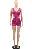 Euramerican Tie Dye Pring Sexy Casual Two-Piece YMM9072