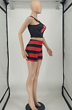 Fashion Stripe Waist Line Shorts Sets SMY8101