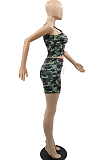 Fashion Casual Camouflage Bind Two-Piece YMM9070