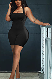 Summer Sexy Pure Halter Color Bodycon Jumpsuits ANK6019