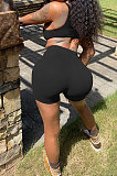 Pure Color Vest Sexy Casaul Shorts Sets SMY8081