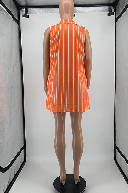 Euramerican Stripe OL Small Suit Coat Shorts Two-Piece Contain The Belt YM192