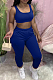 Euramerican Pure Color Vest Long Pants Sports Sets YM182 