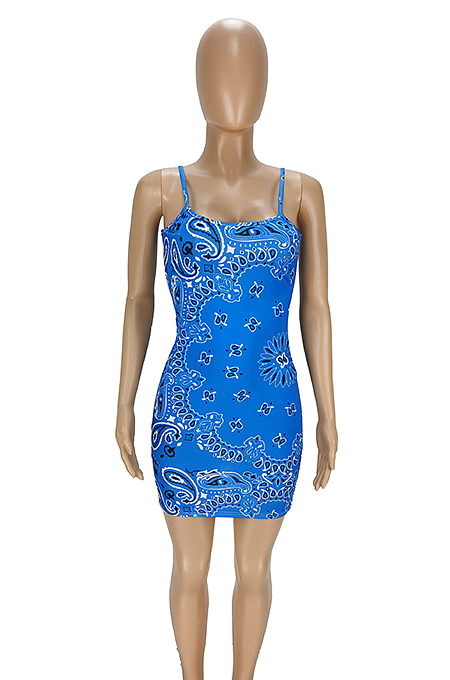 Summer Casual Women Print Slip Dress ANK6017