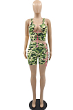 Fashion Casual Camouflage Bind Two-Piece YMM9070