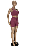 Fashion Letter Embroidered Vest Sports Sets YT3272