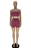 Fashion Letter Embroidered Vest Sports Sets YT3272