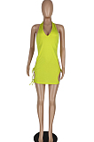 High Elastic Bind Hollow Out Sexy Mini Dress YYZ755