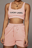 Fashion Letter Embroidered Vest Sports Sets YT3272