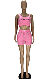 Fashion Letter Embroidered Vest Sports Sets YT3272