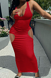 Sping Summer Vest Deep V Cultivate One's  Morality Sexy Long Dress LML240