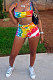 Euramerican Women Temperament Printing Shorts Sets FFE148
