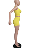 WHOLESALE | Casual Prue Color Vest Shorts Sprots Two Piece LML245