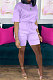 Euramerican Women Trendy Sexy Pure Color Shorts Sets HYM86804