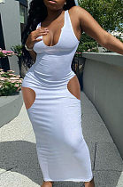 Sping Summer Vest Deep V Cultivate One's  Morality Sexy Long Dress LML240