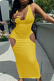 Sping Summer Vest Deep V Cultivate One's  Morality Sexy Long Dress LML240