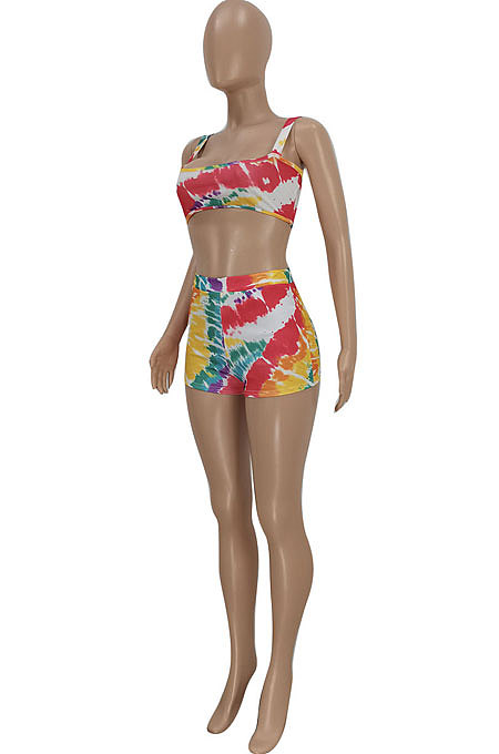 Euramerican Women Temperament Printing Shorts Sets FFE148