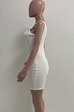 Rib Pure Color One Shoulder Romper Shorts XQ1128