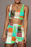 Casual Bohemian Printing Fashion Beach Sports Sets F88365