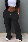 Fashion Casual Loose Open Fork Wide Legged Pants F88369