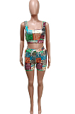 Casual Bohemian Printing Fashion Beach Sports Sets F88365