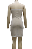 Sexy Fashion Net Yarn Beach Bood Tube Top Dress SMR10045