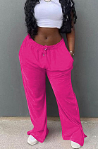 Fashion Casual Loose Open Fork Wide Legged Pants F88369