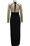 Night Club Stretch Net Yarn Fashion Long Dress SMR10105