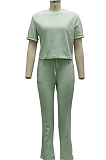 Euramerican Fashion Short Sleeve Long Pant Sets SMR10362 