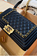 Medium Size Black Shoulder Bag ( length 9.84 inch NO BOX DUST BAG PACKING)