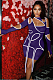 Purple Sexy Pure Color Irregularity Tight Night Club Long Sleeve Dress LM1095-5