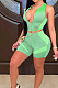 Green Euramerican Casual Vest Shorts Sports Sets LL6325-7