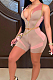 Khaki Euramerican Casual Vest Shorts Sports Sets LL6325-5