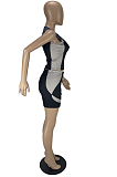 Black Euramerican Casual Vest Shorts Sports Sets LL6325-4