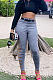 Grey Euramerican Fashion Casual Hole Jeans LSZ91169-1