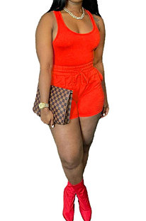 Red Sexy Vest Shorts Stakerope Casual Shorts Sets SFM0274-4