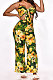 Fashion Sexy Condole Belt Broken Flower Pants Sets PY807